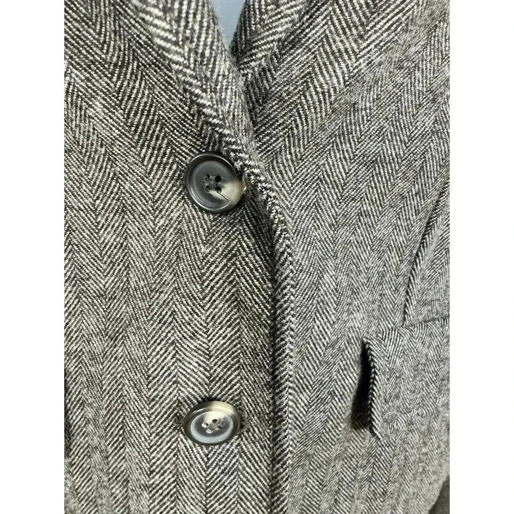 American Eagle Brown 2 Button Wool Blend Blazer L… - image 3